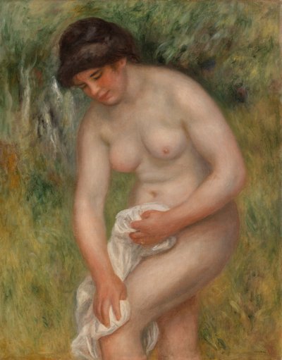 Kylpylä kuivaa itsensä (Baigneuse s'essuyant) tekijältä Pierre-Auguste Renoir