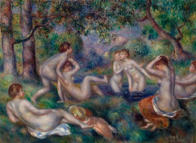 Uimarit metsässä tekijältä Pierre-Auguste Renoir