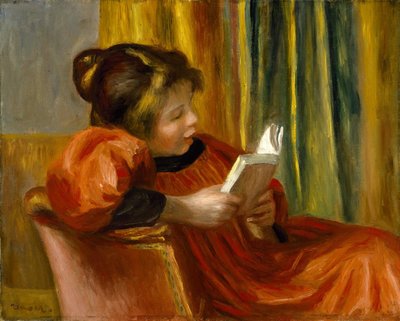 Lukeva tyttö tekijältä Pierre-Auguste Renoir