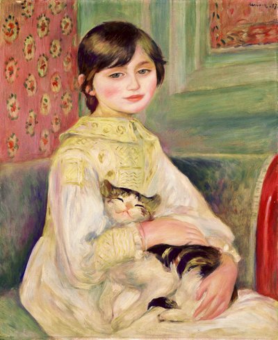 Julie Manet, joka tunnetaan myös nimellä Kissalapsi. tekijältä Pierre-Auguste Renoir