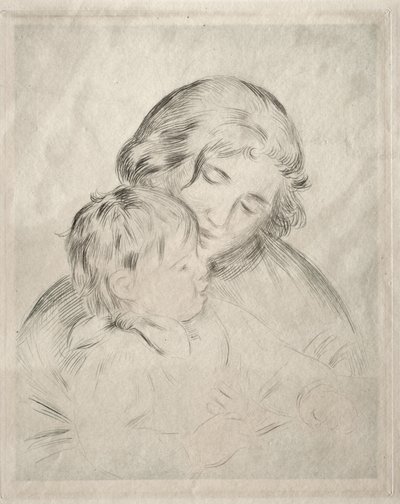 Äiti ja lapsi tekijältä Pierre-Auguste Renoir