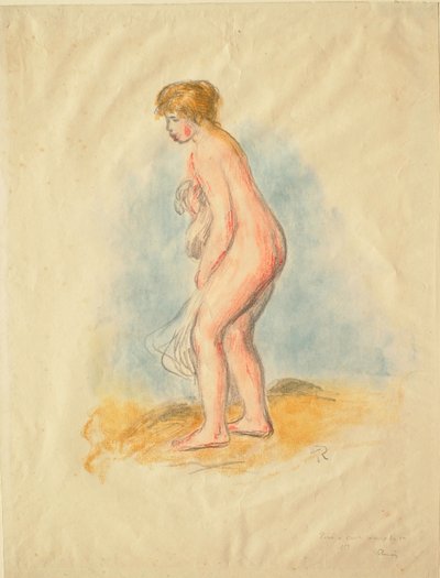 Seisova kylpijätär tekijältä Pierre-Auguste Renoir