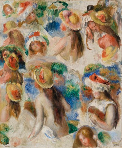 Tutkimus päistä tekijältä Pierre-Auguste Renoir