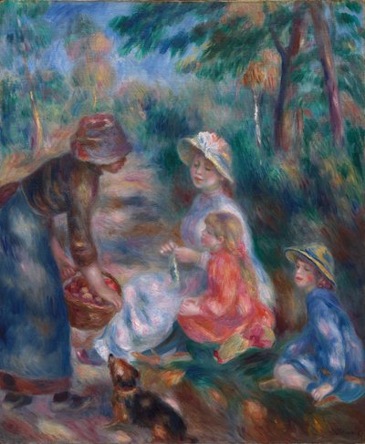 Applen myyjä tekijältä Pierre-Auguste Renoir