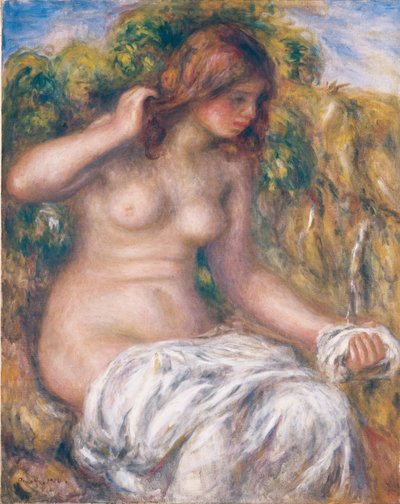 Nainen kevään äärellä tekijältä Pierre-Auguste Renoir