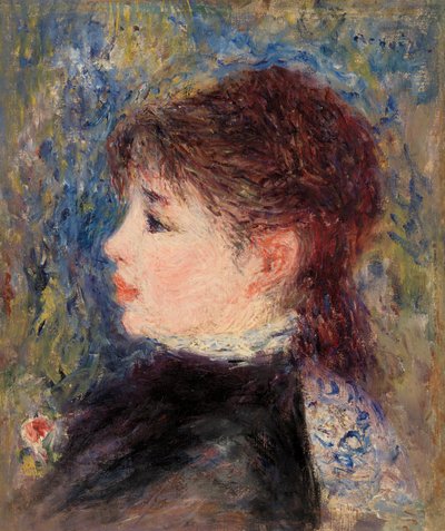 Nuori nainen ruusun kanssa tekijältä Pierre-Auguste Renoir