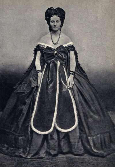 Muotokuva "puolimaailmallisesta", Piersonin Castiglionesta. Valokuvaus, 1800-luvun loppu, tekijältä Pierre Louis Pierson