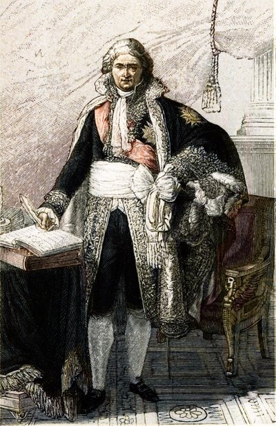 Jean Etienne Marie Portalisin muotokuva. Ranskalainen juristi ja poliitikko (1746 -1807) perustuu Pierre Gautherot