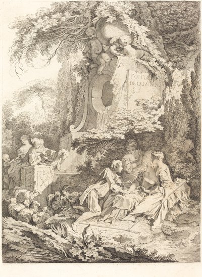 Rakkauden lähde, 1738. tekijältä Pierre Alexandre Aveline