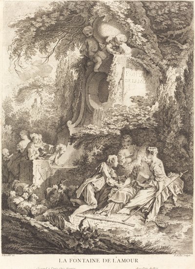 Rakkauden lähde, 1738. tekijältä Pierre Alexandre Aveline