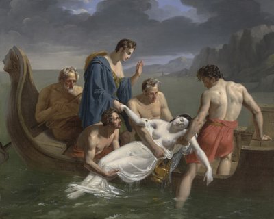 Sapfon kuolema, 1819 tekijältä Pierre Antoine Augustin Vafflard