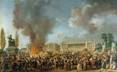 Yhtenäisyyden ja jakamattomuuden juhla 10. elokuuta 1793 1793. tekijältä Pierre Antoine Demachy