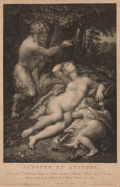 Jupiter ja Antiope. tekijältä Pierre Audouin