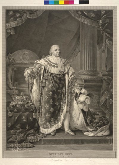 Ranskan kuningas Ludvig XVIII tekijältä Pierre Audouin