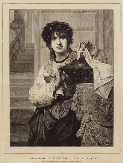 Espanjalainen hedelmätyttö tekijältä Pierre Auguste Cot