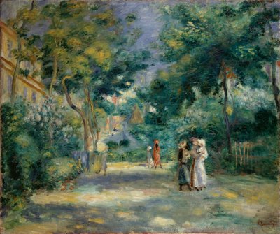 Puutarha Montmartressa, 1890-1899 tekijältä Pierre Auguste Renoir