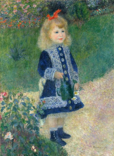 Tyttö kastelukannulla tekijältä Pierre-Auguste Renoir