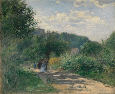 Tie Louveciennesissä, n. 1870. tekijältä Pierre Auguste Renoir