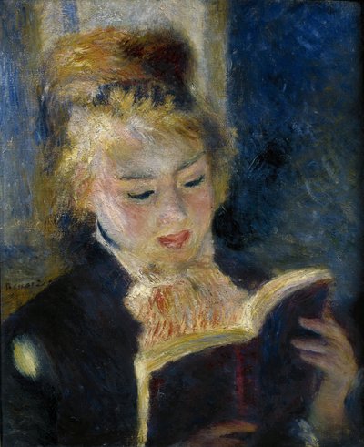 Tyttö lukee La liseusea tekijältä Pierre Auguste Renoir