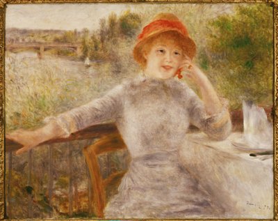 Alphonsine Fournaise (öljy kankaalle) tekijältä Pierre Auguste Renoir