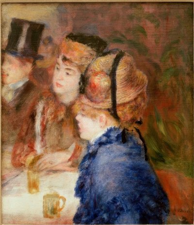 Kahvilassa. Juojat tekijältä Pierre Auguste Renoir