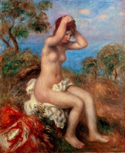 Badendes Mädchen tekijältä Pierre-Auguste Renoir
