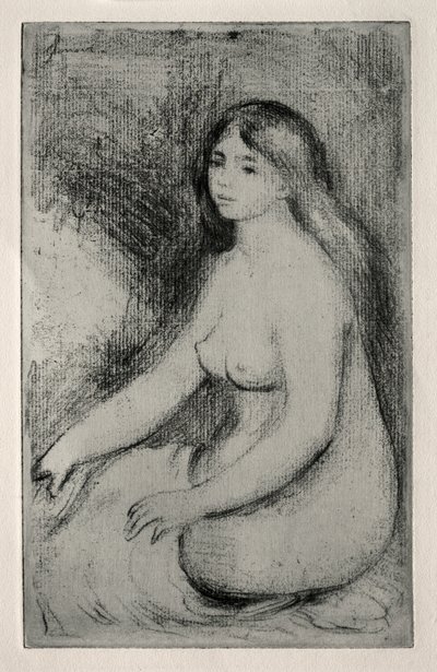 Istuva kylpylä, n. 1905. tekijältä Pierre Auguste Renoir