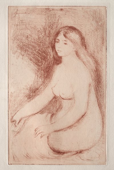 Istuva kylpylä, n. 1905. tekijältä Pierre Auguste Renoir