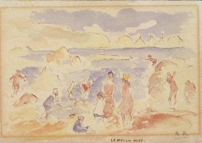 Rantakohtaus, 1883. tekijältä Pierre Auguste Renoir