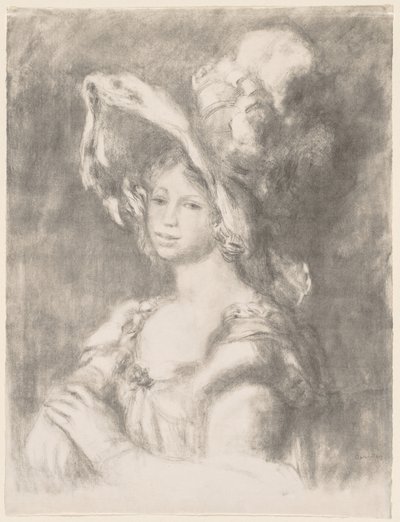 Nuoren tytön rintakuva (Mlle. Dieterle) tekijältä Pierre Auguste Renoir