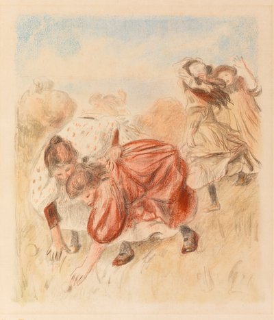 Lapset leikkivät palloa tekijältä Pierre Auguste Renoir