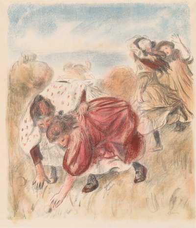 Lapset leikkivät palloa tekijältä Pierre Auguste Renoir