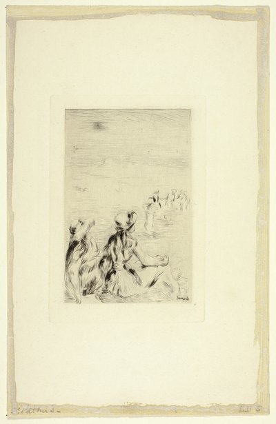 Lapset rannalla, Berneval tekijältä Pierre Auguste Renoir