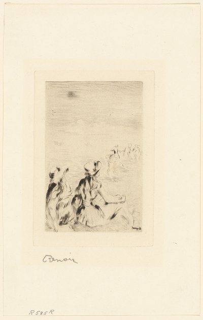 Lapset rannalla, Berneval tekijältä Pierre Auguste Renoir