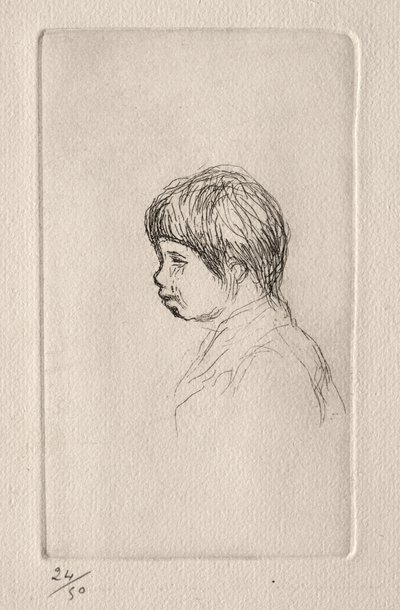 Claude Renoir, taiteilijan poika, profiilissa tekijältä Pierre Auguste Renoir