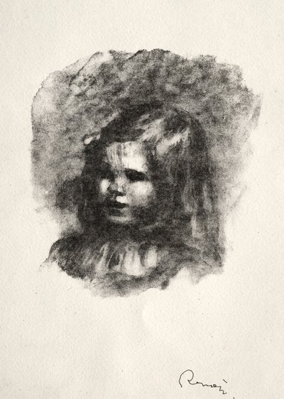 Claude Renoir, kääntyi vasemmalle. tekijältä Pierre Auguste Renoir