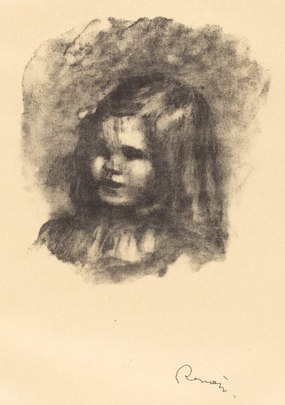 Claude Renoir, kääntyi vasemmalle Claude Renoir, kääntyy vasemmalle, 1904. tekijältä Pierre Auguste Renoir
