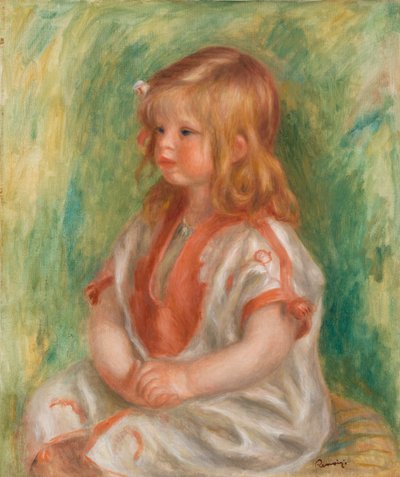 Claude arabialaisessa paidassa (öljy kankaalle) tekijältä Pierre Auguste Renoir