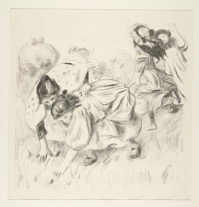 Lapset leikkivät? pallo (lapset leikkivät palloa) tekijältä Pierre Auguste Renoir