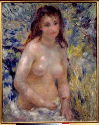 Etude de torso, effet de soleil Pierre Auguste Renoirin (1841-1919) maalaus 1875 Dim. 0,81x0,65 m Paris, musee d