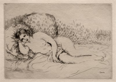 Makaa alaston nainen. tekijältä Pierre Auguste Renoir