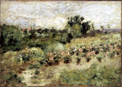 Field of Roses (öljy kankaalle) tekijältä Pierre-Auguste Renoir