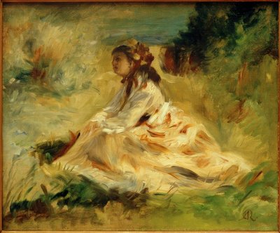 Nainen niityllä (Lise Tréhot) tekijältä Pierre Auguste Renoir