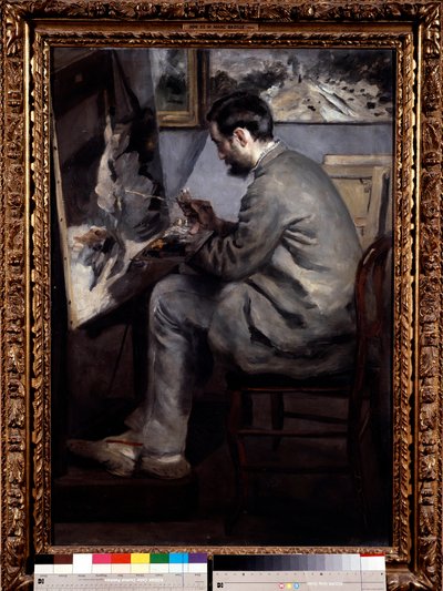 Frederic Bazille (1841-1870): Pierre Auguste Renoirin (1841-1919) muotokuva tekijältä Pierre-Auguste Renoir