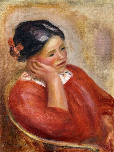 Gabrielle Leaning; Gabrielle Acoudee, tekijältä Pierre Auguste Renoir