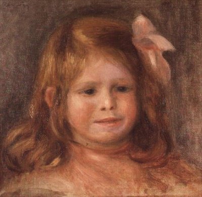 Tyttö vaaleanpunaisella nauhalla tekijältä Pierre Auguste Renoir