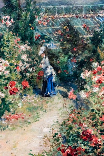 La Serre, yksityiskohta, n. 1876 (Öljy kankaalle) tekijältä Pierre Auguste Renoir