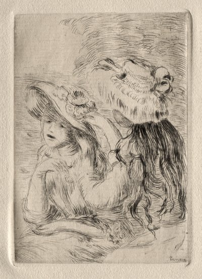 Le Chapeau epinglé (etsaus) tekijältä Pierre Auguste Renoir