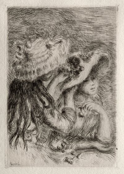 Kiinnitetty hattu tekijältä Pierre Auguste Renoir