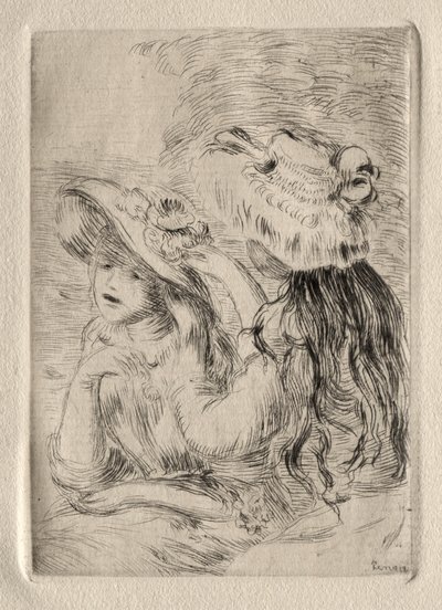 Kiinnitetty hattu. tekijältä Pierre Auguste Renoir